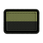 Naszywka Flaga Polski gaszona wojskowa na mundur 55x38mm zaokrąglone rogi