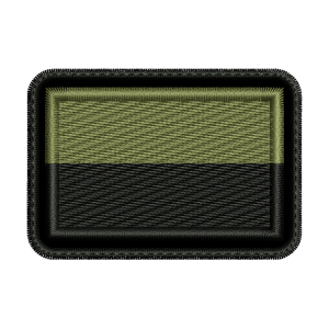 Naszywka Flaga Polski gaszona wojskowa na mundur 55x38mm zaokrąglone rogi