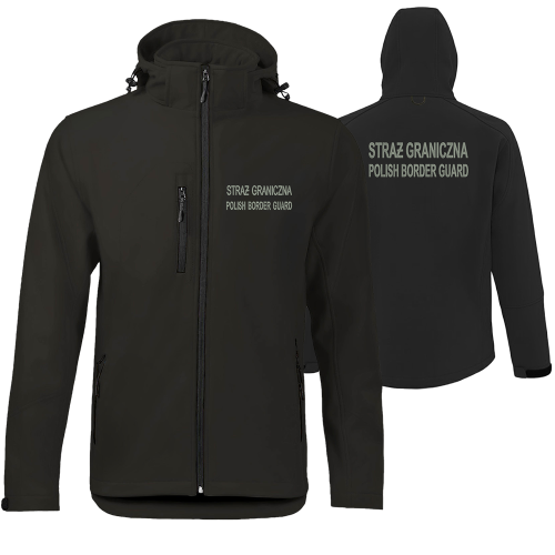 Kurtka softshell Straż Graniczna z Haftem przeciwdeszczowa membrana