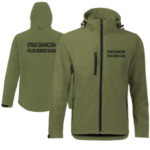 Kurtka softshell Straż Graniczna z Haftem przeciwdeszczowa membrana