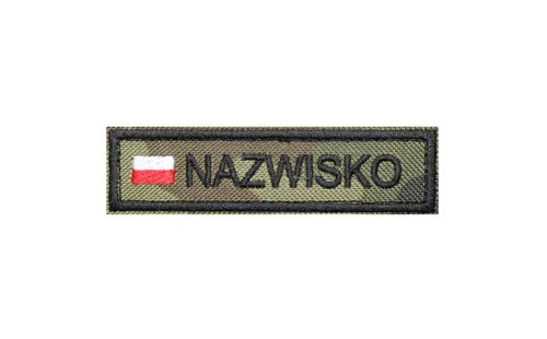 Naszywka Nazwisko WZ93 z flagą Name Patch Mundur.jpg